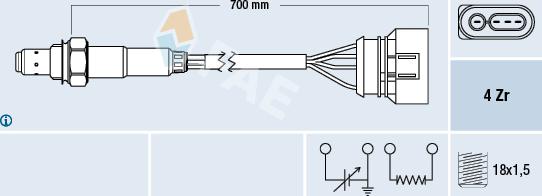 FAE 77135 - Lambdasonde alexcarstop-ersatzteile.com