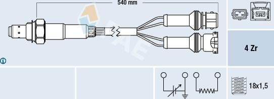 FAE 77123 - Lambdasonde alexcarstop-ersatzteile.com