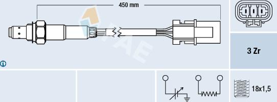 FAE 77122 - Lambdasonde alexcarstop-ersatzteile.com