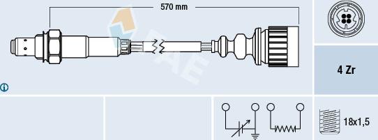 FAE 77173 - Lambdasonde alexcarstop-ersatzteile.com