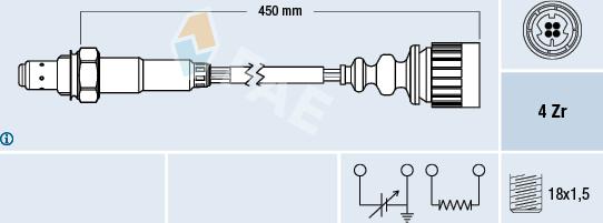 FAE 77367 - Lambdasonde alexcarstop-ersatzteile.com