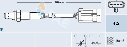 FAE 77309 - Lambdasonde alexcarstop-ersatzteile.com