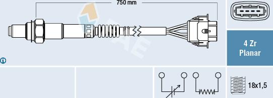 FAE 77308 - Lambdasonde alexcarstop-ersatzteile.com