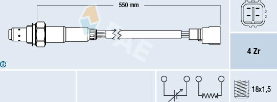 FAE 77310 - Lambdasonde alexcarstop-ersatzteile.com