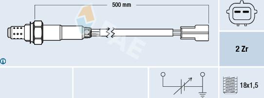 FAE 77324 - Lambdasonde alexcarstop-ersatzteile.com