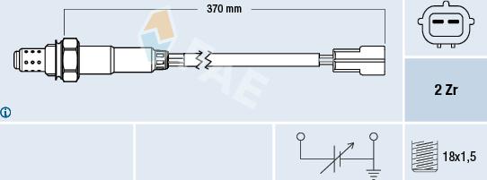 FAE 77323 - Lambdasonde alexcarstop-ersatzteile.com