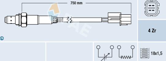 FAE 77291 - Lambdasonde alexcarstop-ersatzteile.com