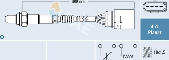 FAE 77203 - Lambdasonde alexcarstop-ersatzteile.com