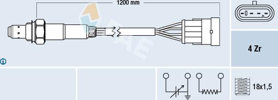 FAE 77221 - Lambdasonde alexcarstop-ersatzteile.com