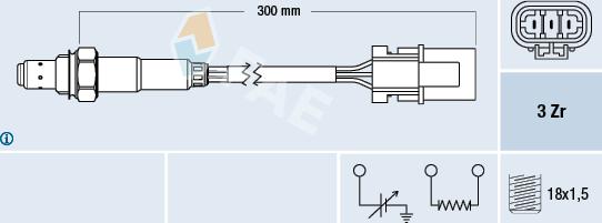 FAE 77228 - Lambdasonde alexcarstop-ersatzteile.com