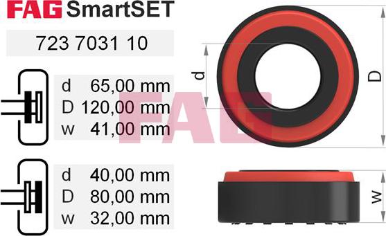 FAG 723 7031 10 - Radlagersatz alexcarstop-ersatzteile.com