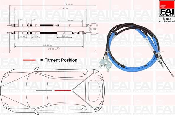 FAI AutoParts FBC0048 - Seilzug, Feststellbremse alexcarstop-ersatzteile.com