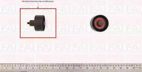 FAI AutoParts T9348 - Umlenk / Führungsrolle, Zahnriemen alexcarstop-ersatzteile.com