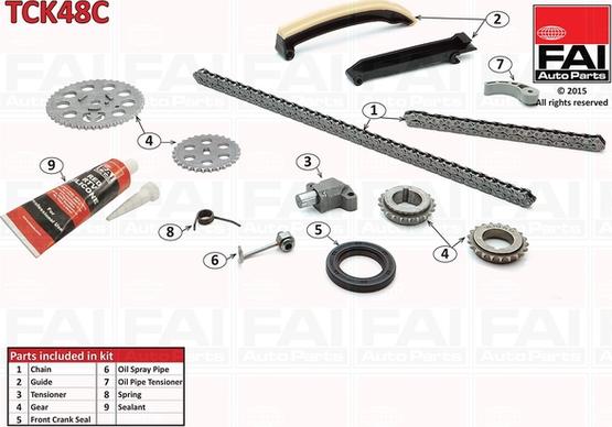 FAI AutoParts TCK48C - Steuerkettensatz alexcarstop-ersatzteile.com