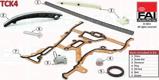 FAI AutoParts TCK4 - Steuerkettensatz alexcarstop-ersatzteile.com