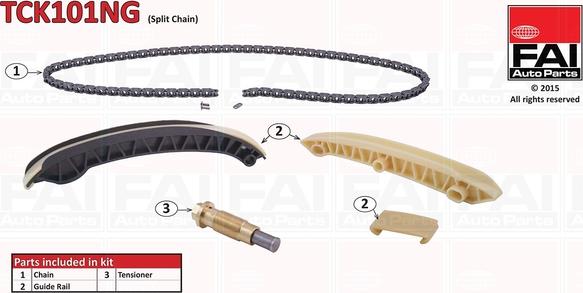 FAI AutoParts TCK101NG - Steuerkettensatz alexcarstop-ersatzteile.com