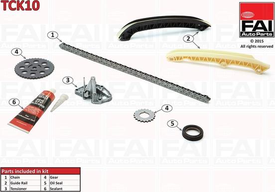 FAI AutoParts TCK10 - Steuerkettensatz alexcarstop-ersatzteile.com