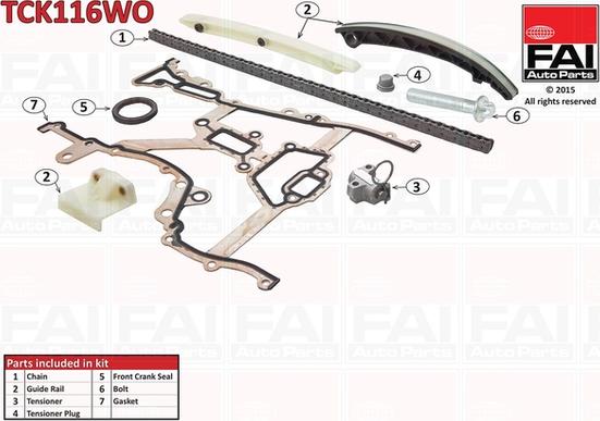 FAI AutoParts TCK116WO - Steuerkettensatz alexcarstop-ersatzteile.com