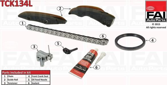 FAI AutoParts TCK134L - Steuerkettensatz alexcarstop-ersatzteile.com