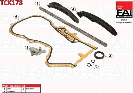 FAI AutoParts TCK178 - Steuerkettensatz alexcarstop-ersatzteile.com