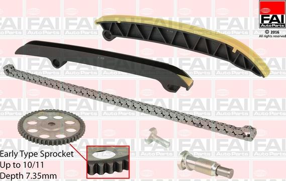 FAI AutoParts TCK208NG - Steuerkettensatz alexcarstop-ersatzteile.com