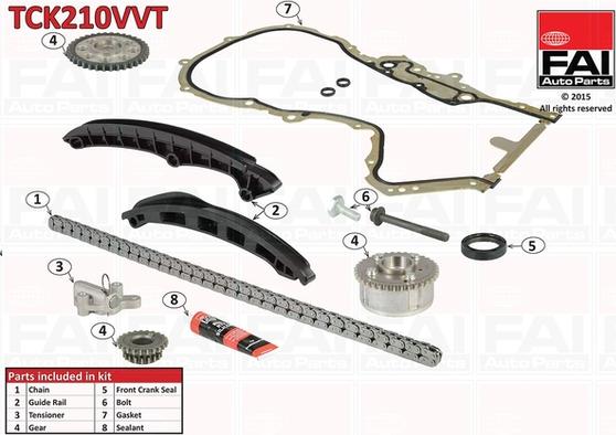 FAI AutoParts TCK210VVT - Steuerkettensatz alexcarstop-ersatzteile.com