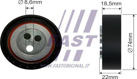 Fast FT44587 - Umlenk / Führungsrolle, Keilrippenriemen alexcarstop-ersatzteile.com