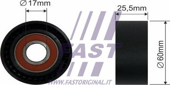 Fast FT44534 - Umlenk / Führungsrolle, Keilrippenriemen alexcarstop-ersatzteile.com