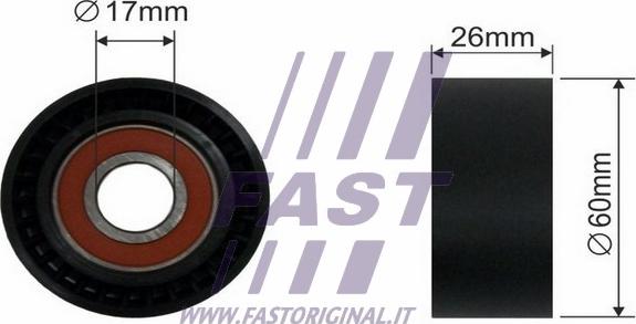 Fast FT44535 - Umlenk / Führungsrolle, Keilrippenriemen alexcarstop-ersatzteile.com