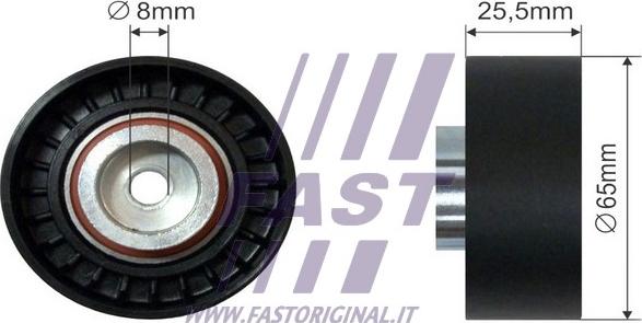 Fast FT44537 - Umlenk / Führungsrolle, Keilrippenriemen alexcarstop-ersatzteile.com