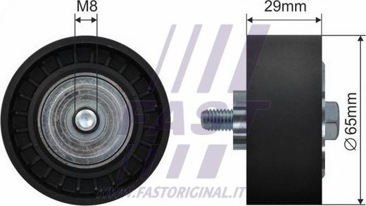 Fast FT44523 - Umlenk / Führungsrolle, Keilrippenriemen alexcarstop-ersatzteile.com