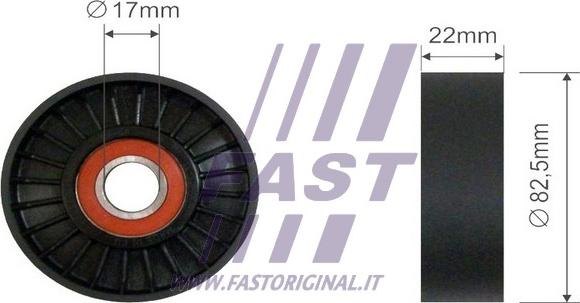 Fast FT44573 - Umlenk / Führungsrolle, Keilrippenriemen alexcarstop-ersatzteile.com