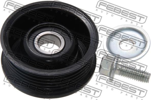 Febest 0587-BK - Umlenk / Führungsrolle, Keilrippenriemen alexcarstop-ersatzteile.com