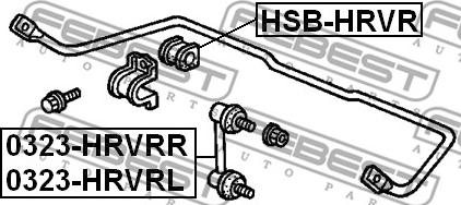 Febest 0323-HRVRR - Stange / Strebe, Stabilisator alexcarstop-ersatzteile.com