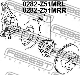 Febest 0282-Z51MRL - Radnabe alexcarstop-ersatzteile.com