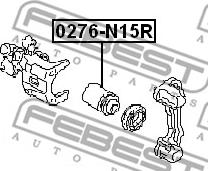 Febest 0276-N15R - Kolben, Bremssattel alexcarstop-ersatzteile.com