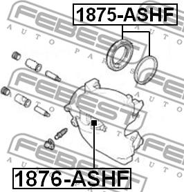 Febest 1875-ASHF - Reparatursatz, Bremssattel alexcarstop-ersatzteile.com