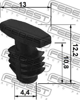 Febest 88570-060 - Clip, Zier / Schutzleiste alexcarstop-ersatzteile.com