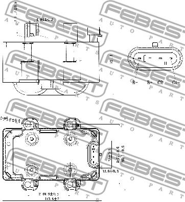 Febest 24640-002 - Zündspule alexcarstop-ersatzteile.com