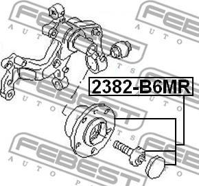 Febest 2382-B6MR - Radnabe alexcarstop-ersatzteile.com