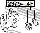 Febest 2375-T4F - Reparatursatz, Bremssattel alexcarstop-ersatzteile.com