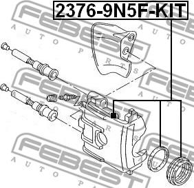 Febest 2376-9N5F-KIT - Reparatursatz, Bremssattel alexcarstop-ersatzteile.com