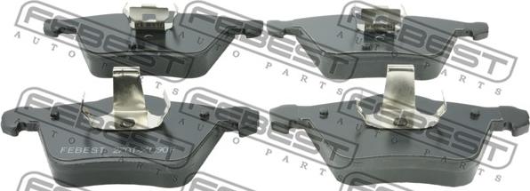 Febest 2701-XC90F - Bremsbelagsatz, Scheibenbremse alexcarstop-ersatzteile.com