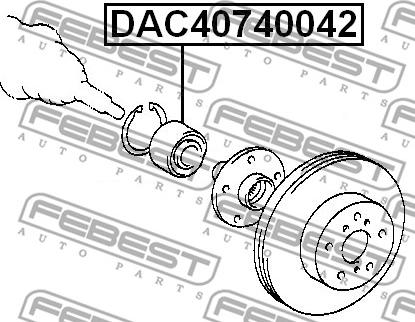 Febest DAC40740042 - Radlager alexcarstop-ersatzteile.com