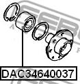 Febest DAC34640037 - Radlager alexcarstop-ersatzteile.com