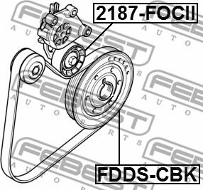 Febest FDDS-CBK - Riemenscheibe, Kurbelwelle alexcarstop-ersatzteile.com