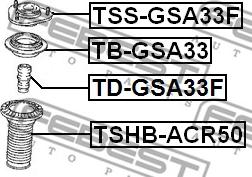 Febest TD-GSA33F - Anschlagpuffer, Federung alexcarstop-ersatzteile.com