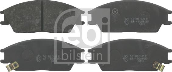 Febi Bilstein 16542 - Bremsbelagsatz, Scheibenbremse alexcarstop-ersatzteile.com