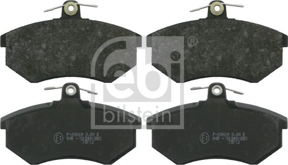 Febi Bilstein 16078 - Bremsbelagsatz, Scheibenbremse alexcarstop-ersatzteile.com