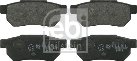 Febi Bilstein 16309 - Bremsbelagsatz, Scheibenbremse alexcarstop-ersatzteile.com